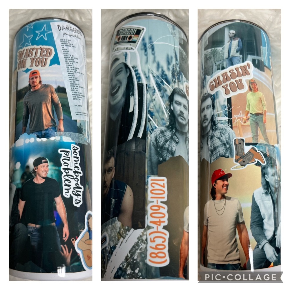 Brand new 20 ounce metal Tumblr Morgan Wallen